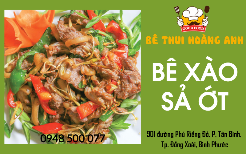 Bê xào sả ớt