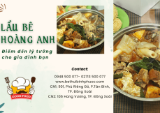 Lẩu bê Hoàng Anh - Điểm đến lý tưởng cho gia đình bạn