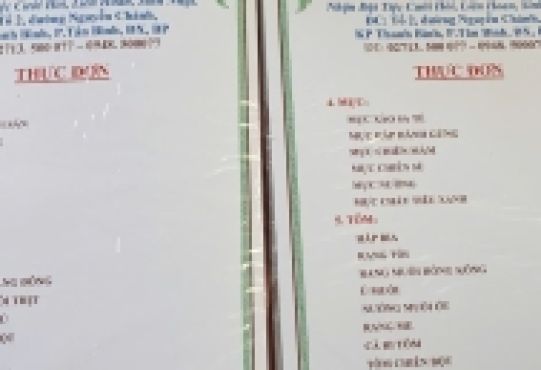 NHẬN ĐẶT TIỆC CƯỚI HỎI, LIÊN HOAN, SINH NHẬT TẠI BÌNH PHƯỚC